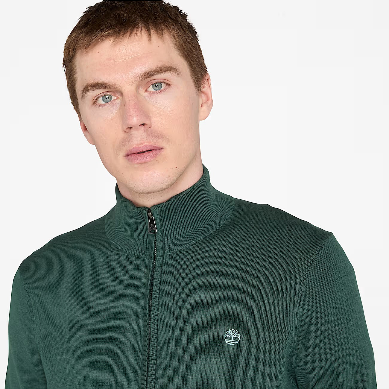 Timberland A2BMZ Maglione in Cotone a Zip Intera Williams River da Uomo