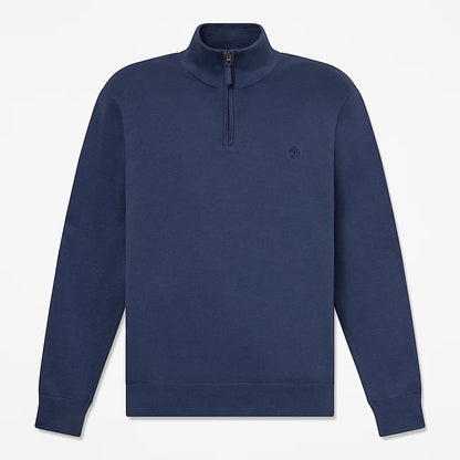 Timberland 0YHAY Maglione in Cotone con Zip a un Quarto Williams River da Uom