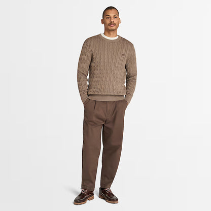 Timberland A5M82 Maglione Girocollo a Trecce Williams River da Uomo