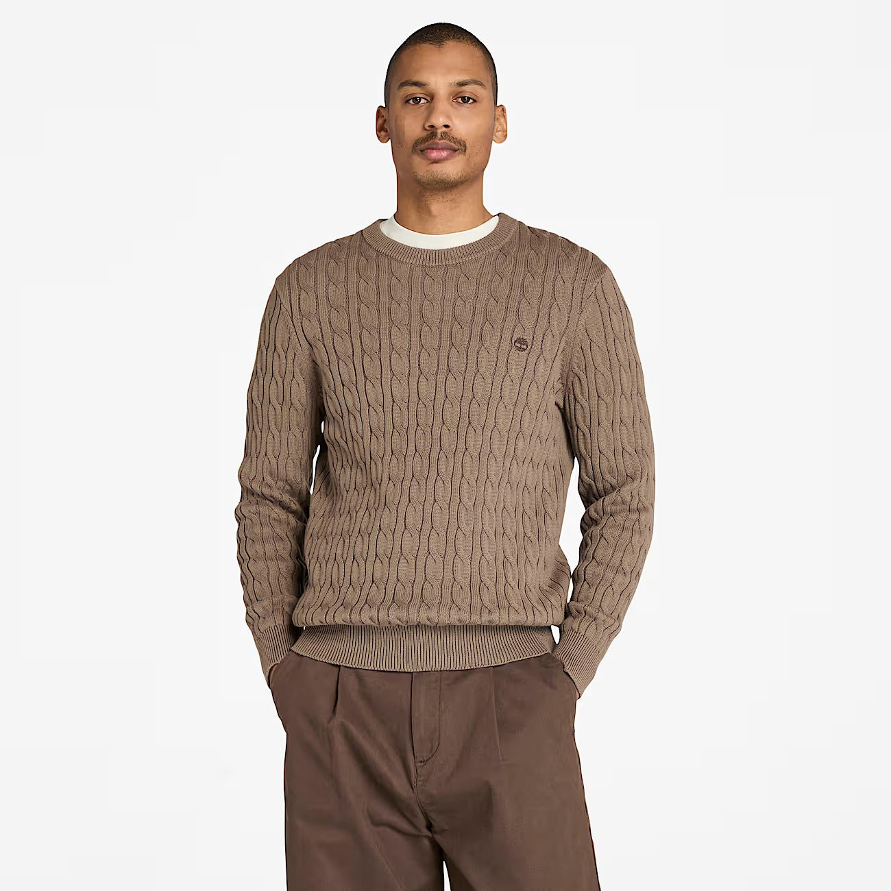 Timberland A5M82 Maglione Girocollo a Trecce Williams River da Uomo
