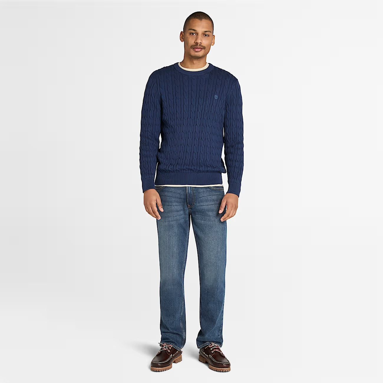 Timberland A5M82 Maglione Girocollo a Trecce Williams River da Uomo