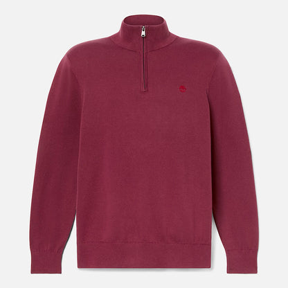 Timberland A2BMX Maglione con Zip a un Quarto Williams River da Uomo