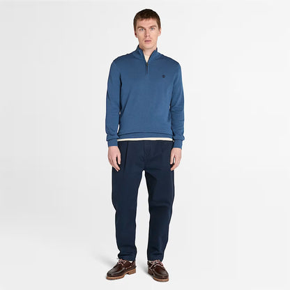 Timberland A2BMX Maglione con Zip a un Quarto Williams River da Uomo