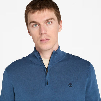 Timberland A2BMX Maglione con Zip a un Quarto Williams River da Uomo