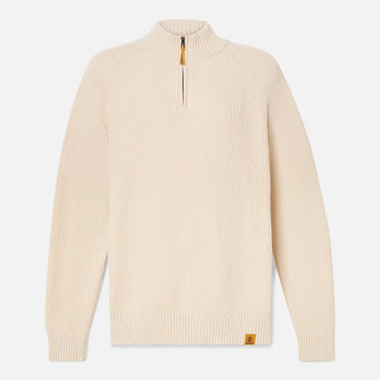 Timberland A5M8P Maglione Testurizzato con Zip a un Quarto Williams River da Uomo
