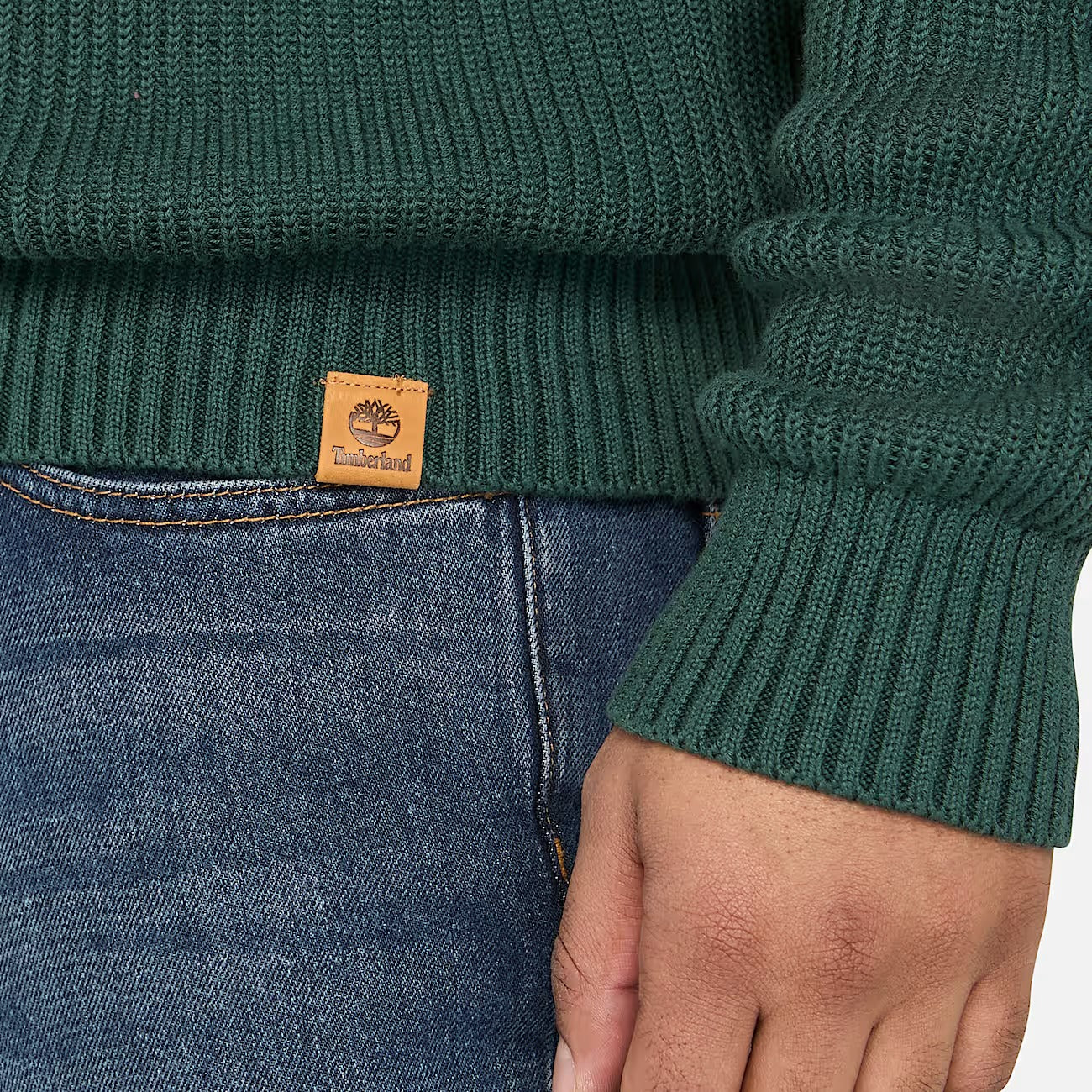 Timberland A5M8P Maglione Testurizzato con Zip a un Quarto Williams River da Uomo