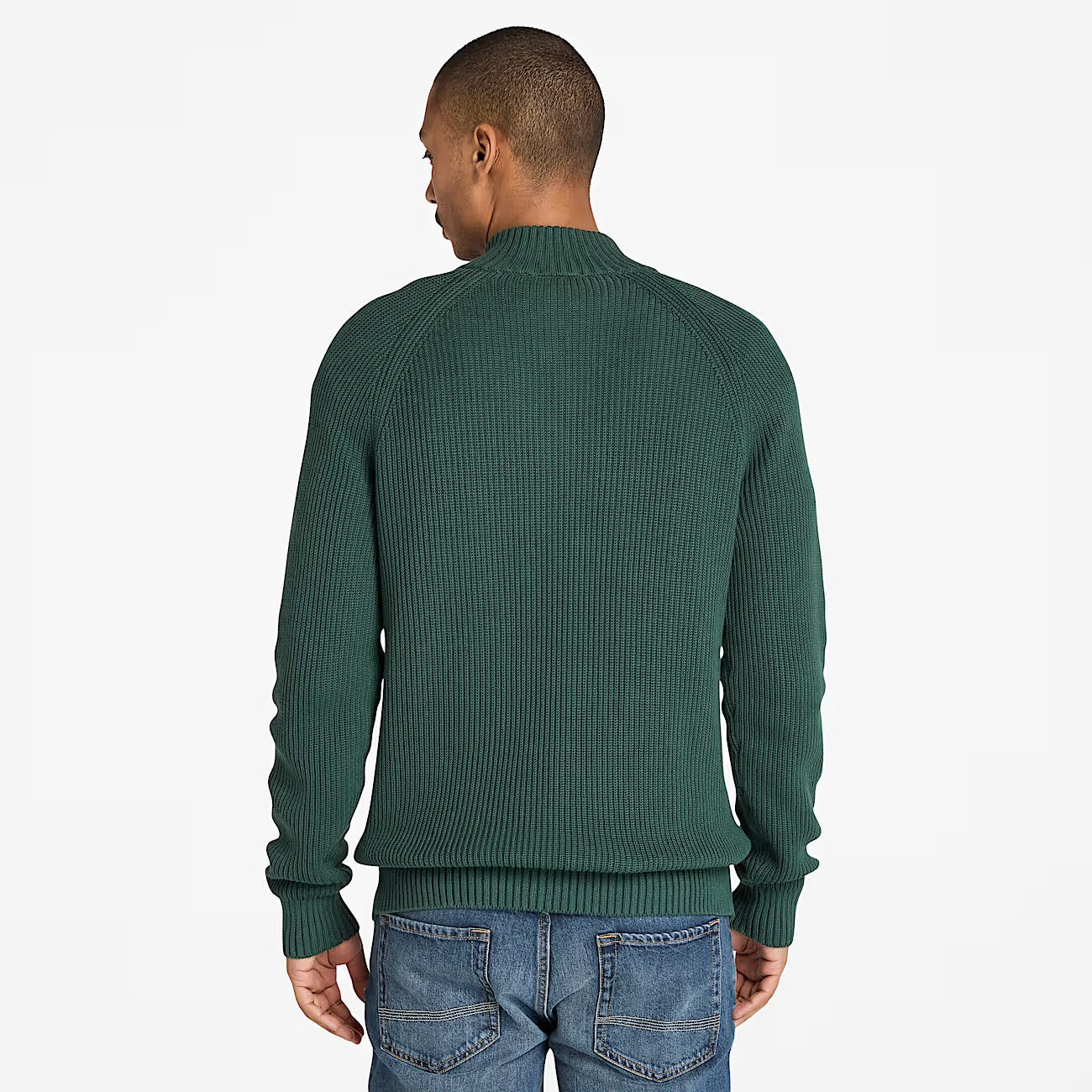 Timberland A5M8P Maglione Testurizzato con Zip a un Quarto Williams River da Uomo