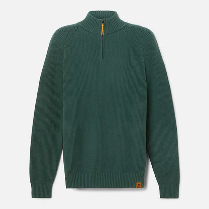 Timberland A5M8P Maglione Testurizzato con Zip a un Quarto Williams River da Uomo