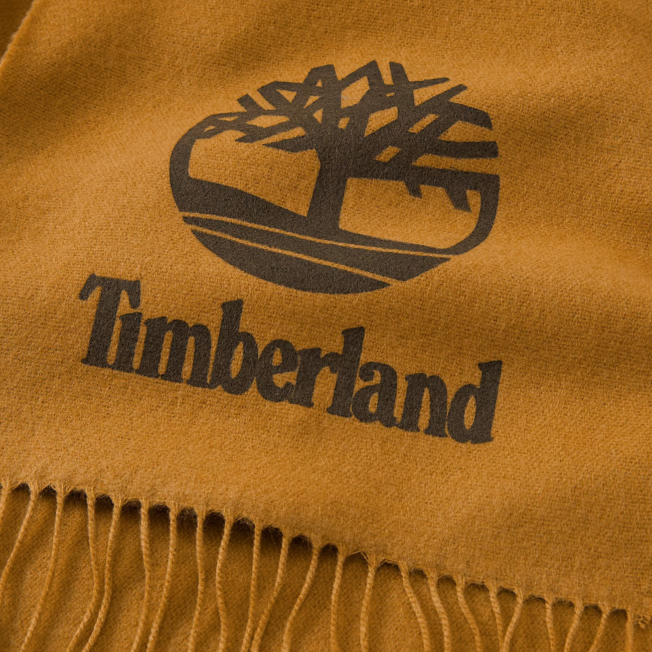 Timberland A616X Sciarpa con Logo Stampato Yarn Dye da Uomo