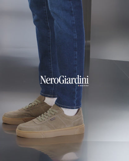 Nero Giardini I400455U Sneakers uomo in camoscio