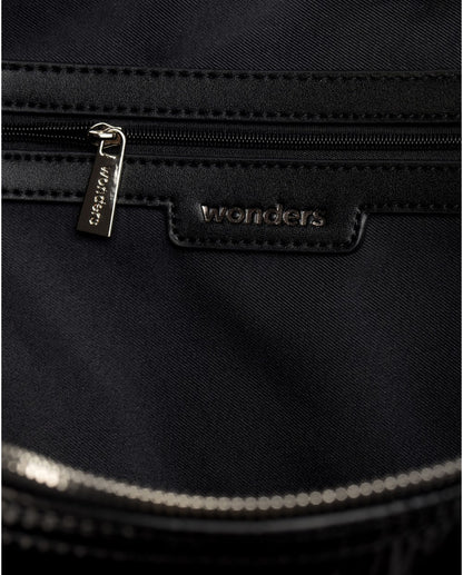Wonders WB-54025 Borsa GARA in nylon nero